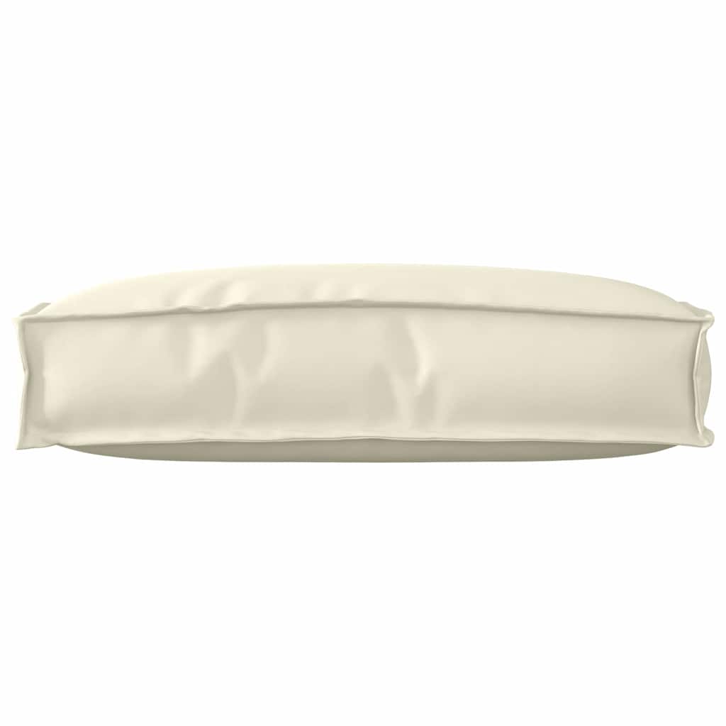 Pallet Cushion for Backrest Cream 60 x 40 x 12 cm Oxford fabric